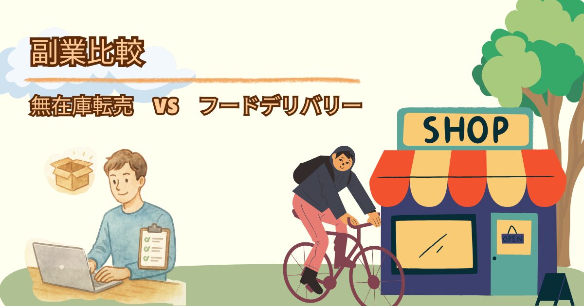 無在庫転売VSフードデリバリー